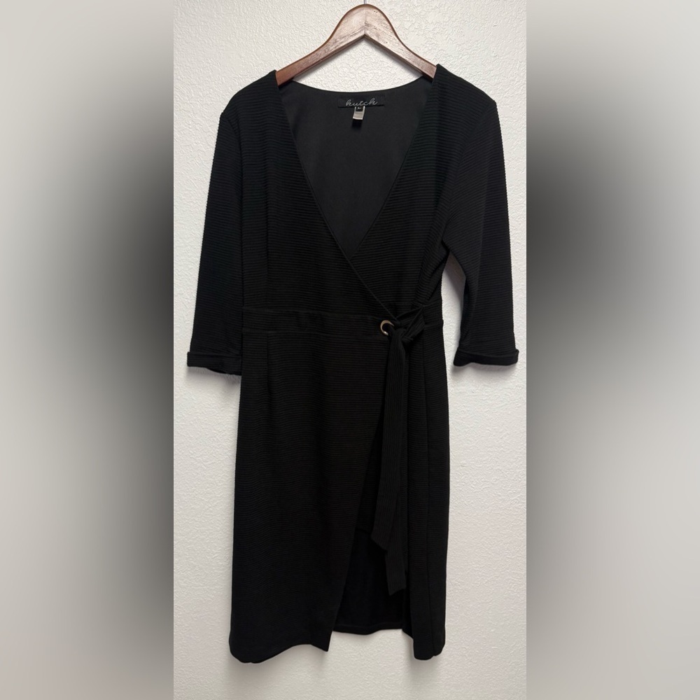 Hutch Perfectly True Wrap Presentation Midi Dress Size large